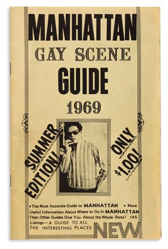 MATTACHINE BOOK SERVICE Manhattan Gay Scene Guide 1969, Summer Edition.